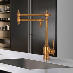 شیر آشپزخانه اهرمی طلایی برند شوان مدل کرایسلر