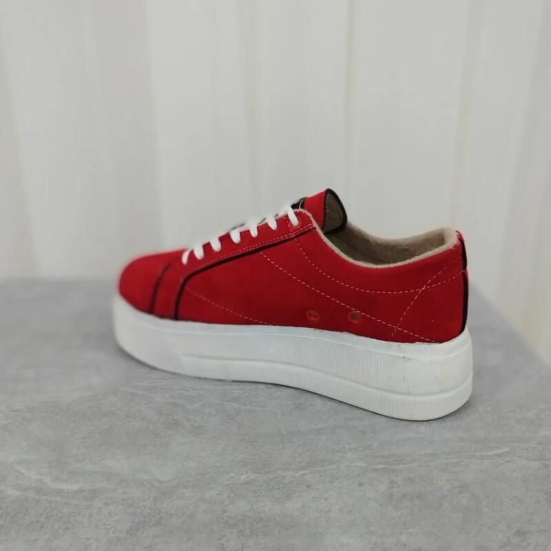 کفش  ونس اسپرت لژبلند زنانه و دخترانه رنگ قرمز سایز 37-40 