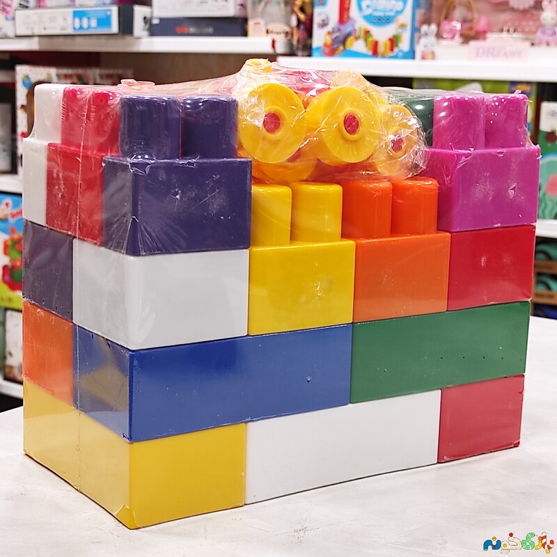 اسباب بازی بلوک های ساختنی  آجرک 36 قطعه بدون سرب 3 سال به بالا 