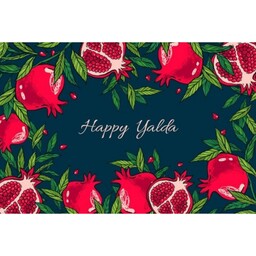 لیبل برچسبی 12 تایی  تبریک شب یلدا مناسب  هدیه دادن و اشانتیون فروشگاه ها