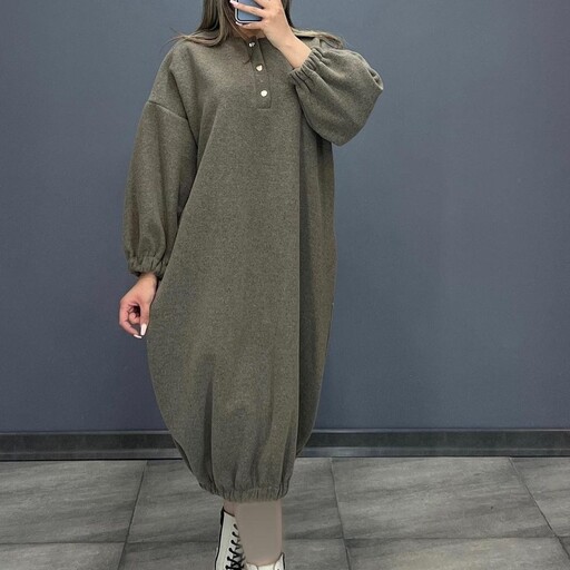  هودی لانگ روناک ،پیراهن لانگ فوتر  زنانه سایز 36 تا 42  استین بلند