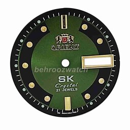 صفحه ساعت مچی مردانه اورینت سبز سیر B.ORE.SK-1