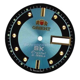 صفحه ساعت مچی مردانه اورینت آبی روشن B.ORE.SK-3