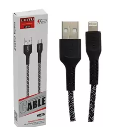 کابل تبدیل USB به Lightning لیتو مدل LD-26 طول 1 متر (مشکی)