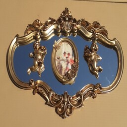 آینه فرانسوی فرشته گلبرگ جنس رزین پلی استر