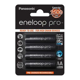 باتری قلمی 4تایی شارژی Panasonic Eneloop Pro BK-3HDE 2BE