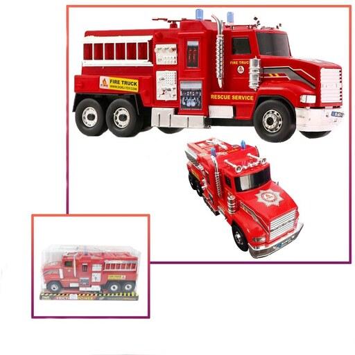 ماشین آتش نشانی اسباب بازی دورج توی طرح Fire Truck وکیومی