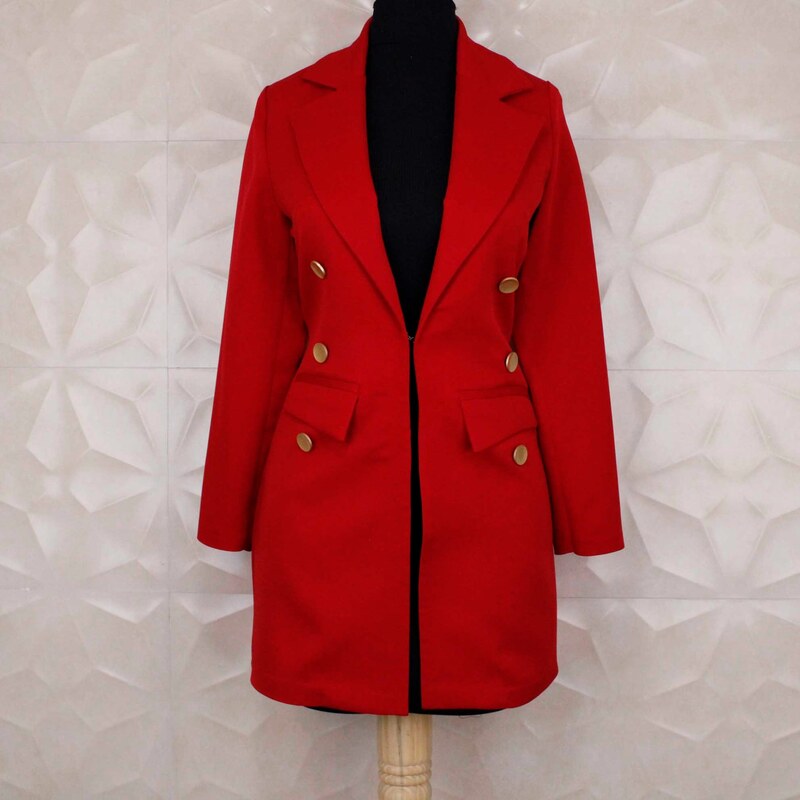 کت قرمز ریحانه سایز 38 تا 48 و پنج رنگ