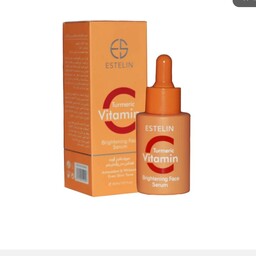 سرم روشن کننده صورت ویتامین C و زردچوبه استلین VITAMIN C TURMERIC BRIGHTENING FACE SERUM