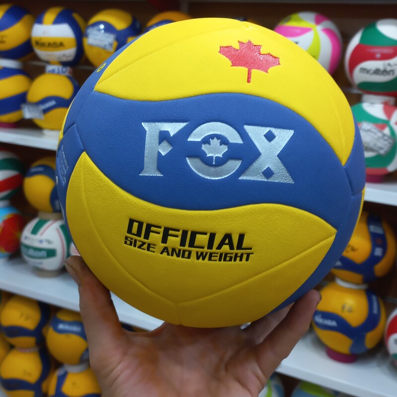 توپ والیبال فوکس اصلی با ضمانت وسوزنی وارسال رایگان در ارزانکده توپ کرمان 