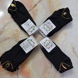 جوراب مشکی زنانه اسپورت اسپرت فانتزی  زنجیری با خرید 490 تومن ارسال رایگان