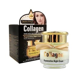 کرم احیا کننده شب و کلاژن ساز وکالی Collagen Regenerative Night Cream Wokali