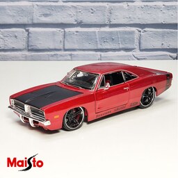 ماکت ماشین فلزی دوج چارجر 1969 قرمز مایستو(Dodge charger Maisto) 