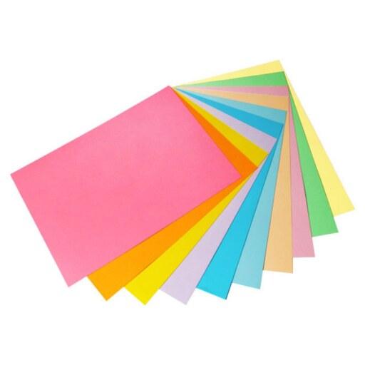 کاغذ رنگی آ4 تک رنگ ایرانی  فسفری بسته500 برگی
