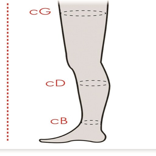  جوراب ترومبوی (ضد لخته) زیر زانوی مدی thrombexin AD سایز S  (اسمال)