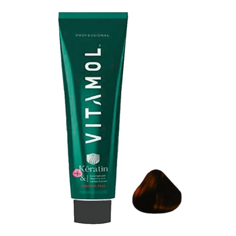 رنگ مو ویتامول بدون آمونیاک شماره CH5.8 رنگ شکلاتی شاه بلوطی روشن