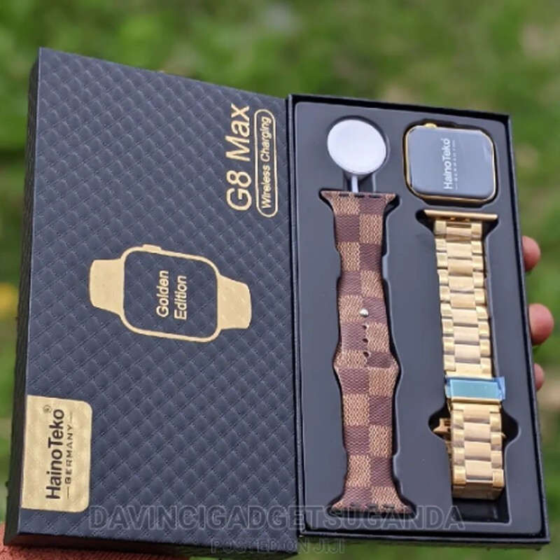 ساعت هوشمند اسمارت واچ هاینو تکو haino teko مدل G8 max با دو بند چرم و فلزی ضد آب 