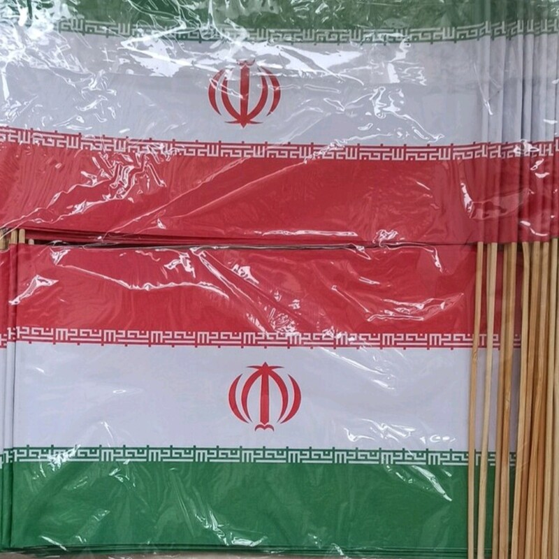 پرچم دستی کاغذی ایران جان