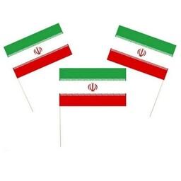 پرچم دستی کاغذی ایران جان
