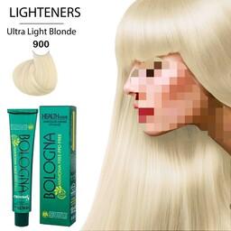 رنگ مو بلونیا بدون آمونیاک شماره 900 سری هایلایت بلوند فوق روشن ultra light blonde حجم 100 میلی لیتر