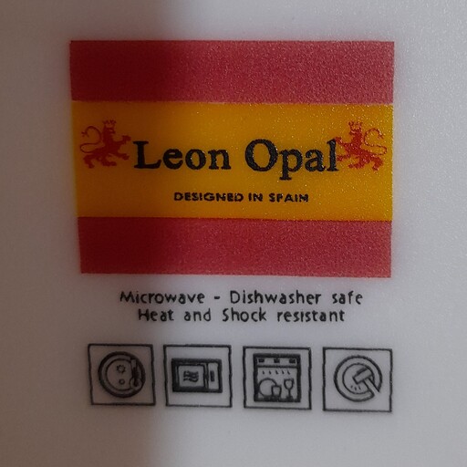 بشقاب برنج خوری ارکوپال برند Leon opal هر بسته شامل یک عدد و قیمت هر عدد 55 هزار تومان است 