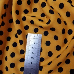 پارچه لباس مدل کودری نخی خالدار  عرض یک و نیم متر (قیمت هر  یک متر) 