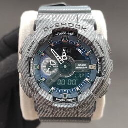 ساعت مچی جی شاک GShock GA110 رنگ مشکی، صد در صد  ضد آب، تنظیم اتوماتیک با کشورها، دارای اتولایت