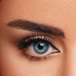 لنز چشم رنگی فصلی دهب lumirere blue  رنگ ( آبی کریستالی دور دار و بدون دور)