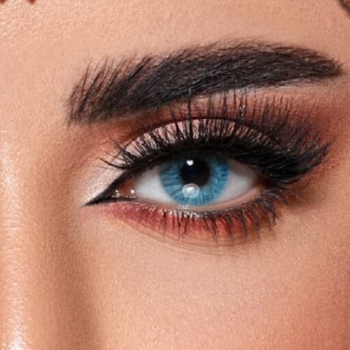 لنز چشم رنگی فصلی دهب Tiffany blue رنگ ( آبی اقیانوسی بدون دور) 