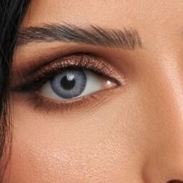 لنز چشم رنگی فصلی دهب Sabrin gray رنگ ( طوسی تیره دور دار و بدون دور )