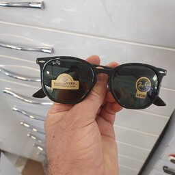 عینک آفتابی مردانه مارک ریبن مدل گرد شیشه سنگ (رنگ مشکی )