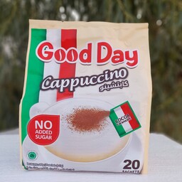 کاپوچینو   گود دی(Good Day) بدون شکر محصول اندونزی  20 عددی،صد در صد  اصل با تضمین کیفیت 