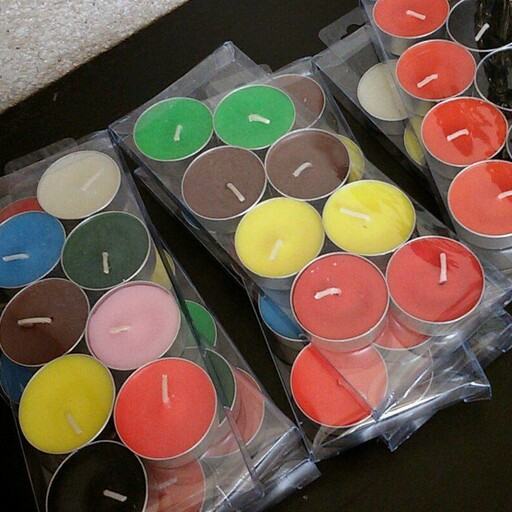 شمع وارمری  دایره ایی برای  تولد  و مراسمات با انواع تنوع رنگ