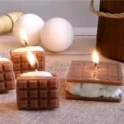 شمع دستساز مدل شکلات و کاکائو