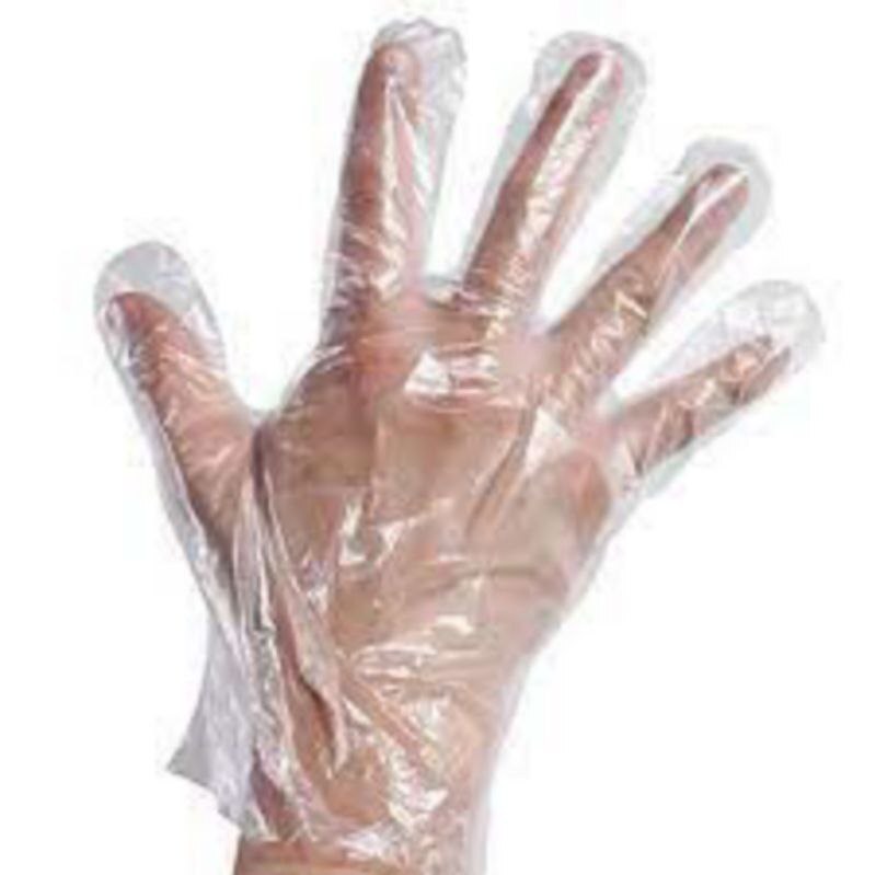 دستکش یکبار مصرف نایلونی پویا ساق بلند(بسته 100 عددی)
