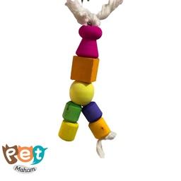 اسباب بازی پرنده مدل اسباب بازی چوبی با رنگ خوراکی جویدنی