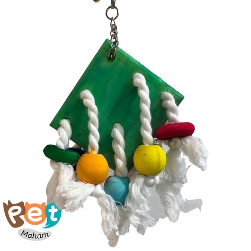 اسباب بازی چوبی پرنده مدل اسباب بازی جویدنی با رنگ خوراکی