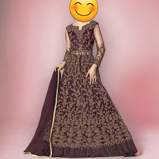 لباس هندی برش خورده 3021 فقط فروش آنلاین 
