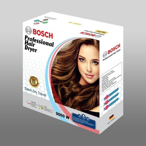 سشوار بوش 9000 وات مدل AN-1221 موتور سنگین BOSCH اصلی