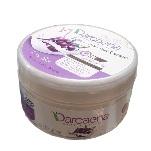 کرم مرطوب کننده صورت و دست پوست خشک  دراسنا مدل انگور  ( 250 میلی لیتر)  Darcaena Face and Hand Cream

