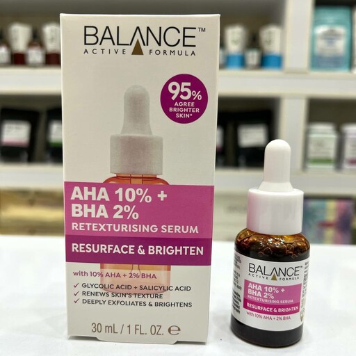 سرم پیلینگ و لایه بردار بالانس اورجینال (AHA و BHA) حجم 30 میل Balance Retexturising Serum Resurface and Brighten 