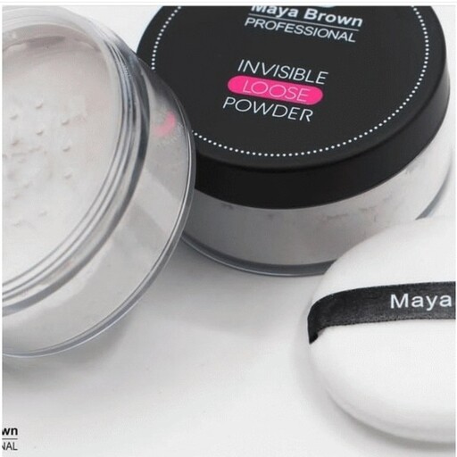 پودر فیکس بی رنگ مایا براون (30 گرم)  MAYA BROWN INVISIBLE LOOSE POWDER

