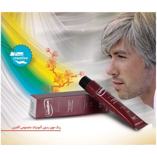 رنگ مو مردانه کریتیو بدون آمونیاک شماره 018 نقره ای روشن (60 میل) Day Crative Man Ammonia Free Hair color