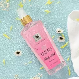 بادی اسپلش زنانه شمیاس ورساچه صورتی (250 میل )  Versace Bright Crystal Shamyas Body splash 