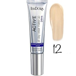 کرم پودر  24 ساعته Active ایزادورا شماره 12 (35 میل) (Isadora (Light Honey