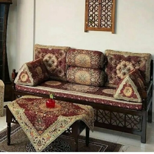 شاهنشین 7 تیکه ترمه طرح افشار در کد96743