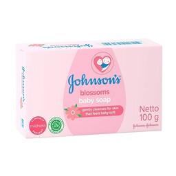 صابون کودک جانسون با رایحه شکوفه مدل blossoms baby soap وزن 100 گرم 