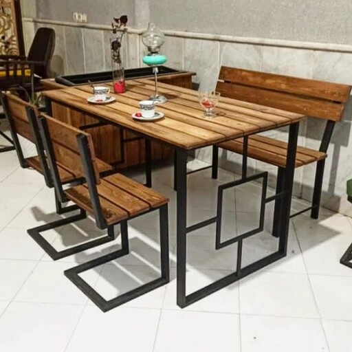 میز و صندلی ترکیبی(ارسال باربری و پس کرایه)