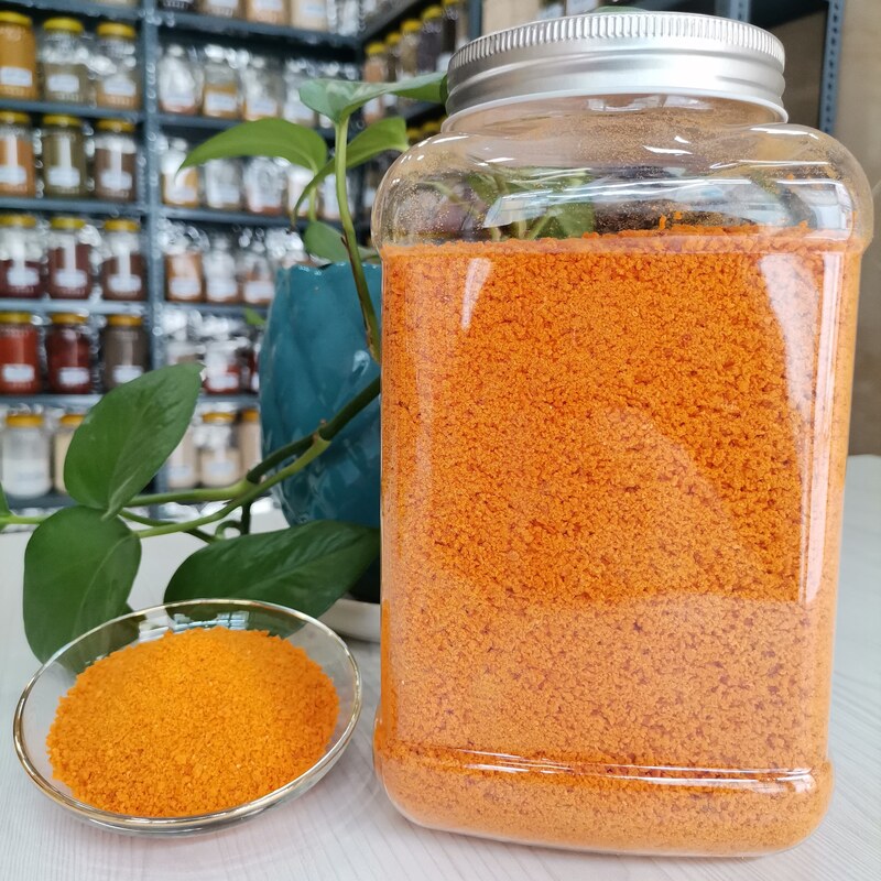 پودر سوخاری نارنجی درجه یک خانه ادویه در بسته بندی های 100 گرمی