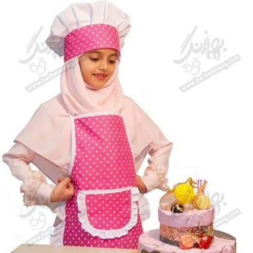 پیشبند و کلاه و دستکش و دستگیره آشپزی کودک